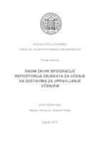 Radni okvir integracije repozitorija objekata za učenje sa sustavima za upravljanje učenjem