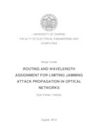 Routing and wavelength assignment for limiting jamming attack propagation in optical networks