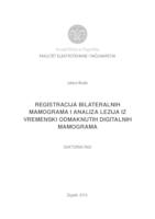 Registracija bilateralnih mamograma i analiza lezija iz vremenski odmaknutih digitalnih mamograma