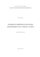 Parametri kompresije digitalnih radiograma pluca i sinusa u djece