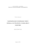 Hijerarhijsko kodiranje video signala za prijenos u kanalima s gubicima