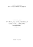 Projektiranje i karakteriziranje ESD zaštite ulaza mjernih instrumenata