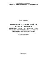 Integrirani sustav vida za nadzor i vođenje manipulatora za ispitivanje cijevi parogeneratora