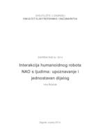 Interakcija humanoidnog robota NAO s ljudima: upoznavanje i jednostavan dijalog