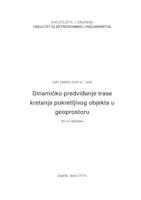 Dinamičko predviđanje trase kretanja pokretljivog objekta u geoprostoru