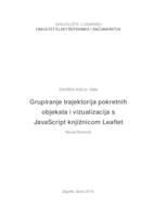 Grupiranje trajektorija pokretnih objekata i vizualizacija s JavaScript knjižnicom Leaflet