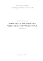 Izrada sučelja web-aplikacije uz pomoć razvojnog okvira Bootstrap