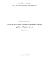 Filtriranje geoprostornog toka podataka korištenjem platforme Apache Spark