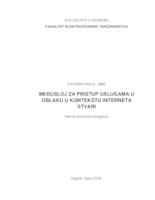 Međusloj za pristup uslugama u oblaku u kontekstu interneta stvari