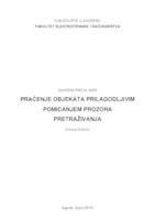 Praćenje objekata prilagodljivim pomicanjem prozora pretraživanja