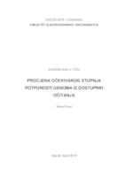 Procjena očekivanog stupnja potpunosti genoma iz dostupnih očitanja