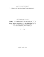 Simulacija robotskih agenata u unutarnjim prostorima pomoću proširene stvarnosti