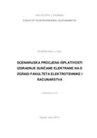 Scenarijska procjena isplativosti izgradnje sunčane elektrane na zgradi Fakulteta elektrotehnike i računarstva