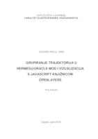Grupiranje trajektorija u Hermes@Oracle MOD i vizualizacija s JavaScript knjižnicom OpenLayers