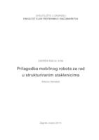 Prilagodba mobilnog robota za rad u strukturiranim staklenicima