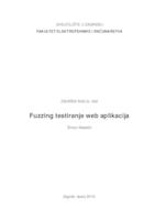 Fuzzing testiranje web aplikacija radi otkrivanja sigurnosnih ranjivosti