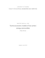 Tehno-ekonomski modeli niskougljičnih energetskih zajednica