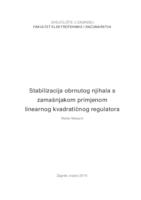 Stabilizacija obrnutog njihala s zamašnjakom primjenom linearnog kvadratičnog regulatora