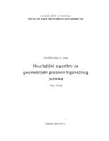 Heuristički algoritmi za geometrijski problem trgovačkog putnika