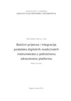 Bežični prijenos i integracija podataka digitalnih medicinskih instrumenata u jedinstvenu zdravstvenu platformu