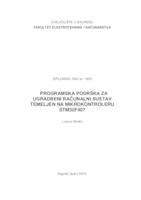 Programska podrška za ugradbeni računalni sustav temeljen na mikrokontroleru STM32F407