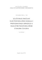 Izlučivanje značajki elektrofizioloških signala i prepoznavanje obrazaca u različitim psihofiziološkim stanjima čovjeka