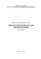 Predikcija vremenskih zapisa u alatu za praćenje vremena