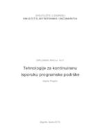 Tehnologije za kontinuiranu isporuku programske podrške