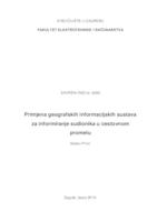 Primjena geografskih informacijskih sustava za informiranje sudionika u cestovnom prometu