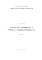 Rekonstrukcija frekvencija vibracija pomoću interferometra