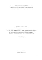 Električna vozila kao protrošači u elektroenergetskom sustavu