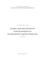 Izvedba vektorskih Booleovih funkcija temeljena na konfigurabilnim logičkim blokovima