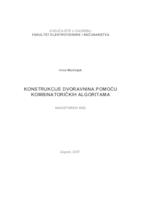 Konstrukcije dvoravnina pomoću kombinatoričkih algoritama