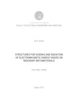 Structures for Guiding and Radiation of Electromagnetic Energy based on Resonant Metamaterials