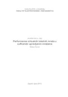 Performanse virtualnih lokalnih mreža u softverski upravljanim mrežama