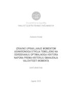 Izravno upravljanje momentom asinkronoga stroja temeljeno na određivanju optimalnoga vektora napona prema kriteriju smanjenja valovitosti momenta