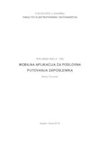 Mobilna aplikacija za poslovna putovanja zaposlenika