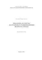 Prilagodljivi sustav za stvaranje standardiziranih objekata učenja