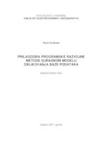 Prilagodba programske razvojne metode suradnom modelu oblikovanja baze podataka