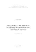 Procesni model implementacije sigurnosnih zahtjeva za usluge s dodanom vrijednošću