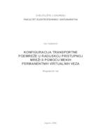 Konfiguracija transportne podmreže u radijskoj pristupnoj mreži s pomoću mekih permanentnih virtualnih veza