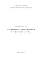 Sustav za upravljanje sadržajem poslovnih web-sjedišta