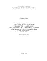 Procesni model razvoja projektne i korisničke dokumentacije za implementaciju i održavanje usluga s dodanom vrijednošću