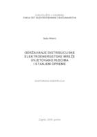 Održavanje distribucijske elektroenergetske mreže uvjetovano rizicima i stanjem opreme