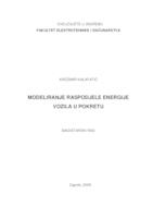 Modeliranje raspodjele energije vozila u pokretu