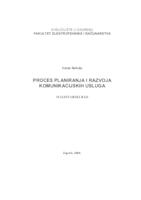 Proces planiranja i razvoja komunikacijskih usluga