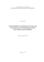 Programska podrška za analizu pogona elektroenergetskih distribucijskih mreža