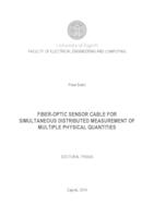 Fiber-optic sensor cable for simulateneous distributed measurement of multiple physical quantities.