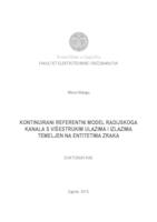 Kontinuirani referentni model radijskoga kanala s višestrukim ulazima i izlazima temeljen na entitetima zraka.