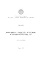 Model-based cloud service deployment with minimal operational cost.